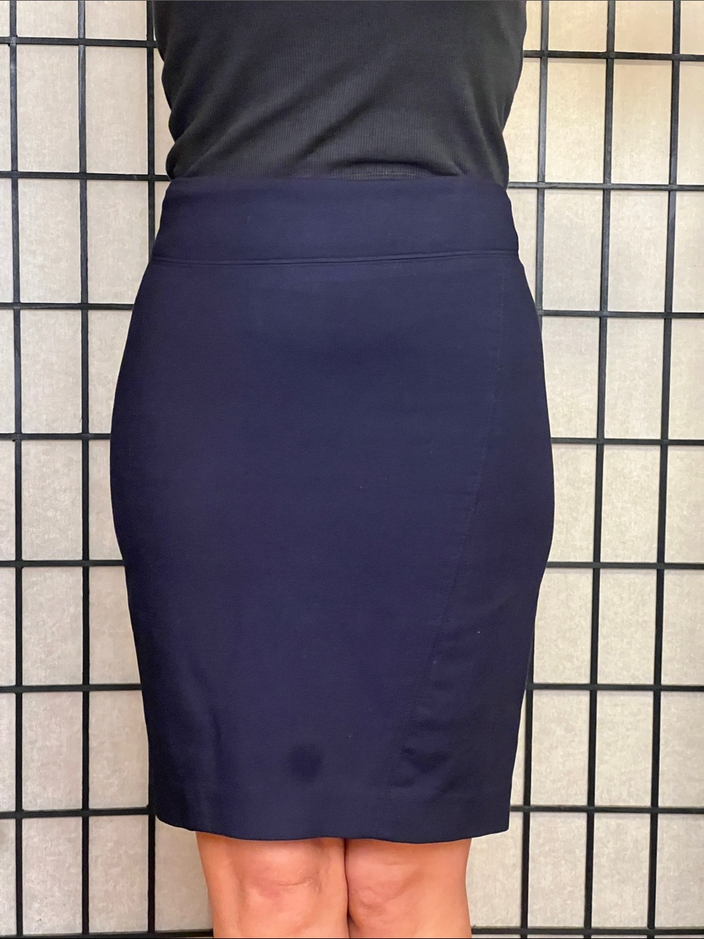 LOFT Classic Black Lined Pencil Skirt